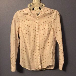 Old Navy button-down shirt with fox head print